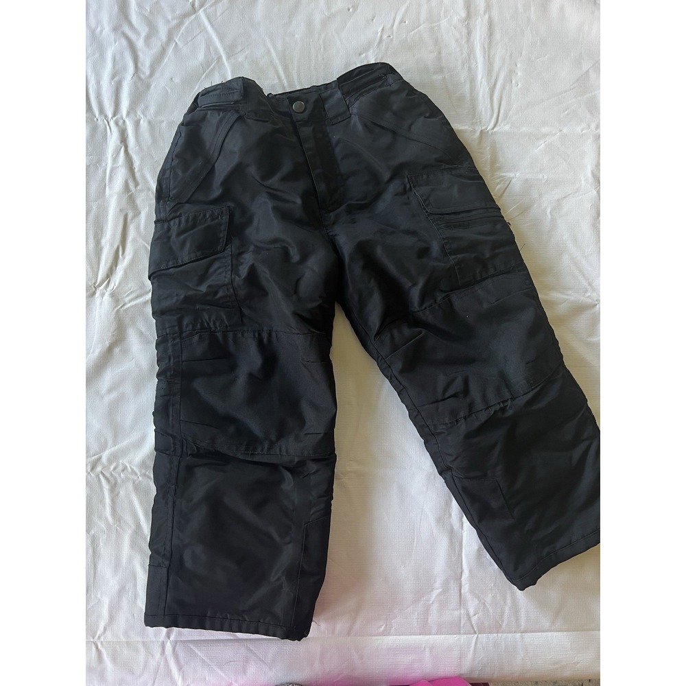 Cherokee Youth Snow Ski Pant XS Black Adjustable Waist Unisex Kids Insulated